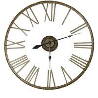 Charles Bentley Extra Large 95cm Outdoor Skeleton Wall Clock Bronze