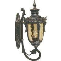 Netlighting Philadelphia 1 Light Outdoor Medium Wall Lantern Light Old Bronze IP44 E27 in Brown