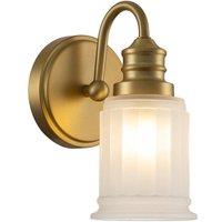 Netlighting Quoizel Swell Wall Lamp Brushed Brass IP44 in Yellow