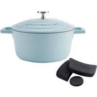 MasterClass 2pc set Casserole & Handle Covers in Light Blue