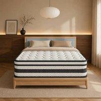Matteo Double Mattress 4FT6 Cooling Memory Foam, 27cm in White