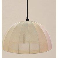 CGC Lighting Jolie Large 48cm Soft Ivory Stretch Smooth Fabric Dome Lampshade