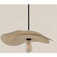 CGC Lighting Tabatha Two Piece 60cm & 45cm Curved White Paper Lampshade Set