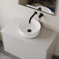 Banyetti Ares 360mm Round Countertop Basin - Ceramic Gloss White