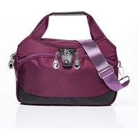 Amelie Di Santi Women's Multi-Pocket Organiser Bag, H19cm x W29cm x D9cm in Burgundy