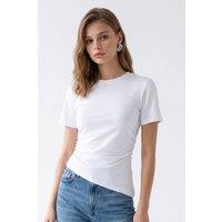 MixRay Women's Cotton Blouse in White | Size: Small