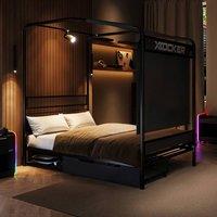 X Rocker Skyline Double Gaming Bed with HD Projector & 60 Screen in Black