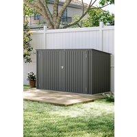 Living and Home Outdoor Trash Bin Storage Shed in Grey