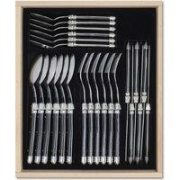 Laguiole 24 Piece Cutlery Set in Display Box in Black