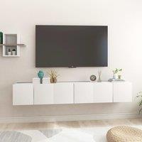 Berkfield Home Hanging TV Cabinets 3 pcs White 60x30x30 cm | Size: 60 x 30 x 30 cm