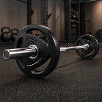 STILVORA 5 kg Weight Plates Set of 2 with Tri-Grip Holes in Black