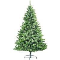 Shatchi 8FT Pre-Lit Black Bushy Imperial Pine Artificial Deluxe Christmas Tree Hinged Branches Pencil Point Tips in Green