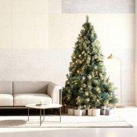 Shatchi 4FT Prelit Green Kentucky Christmas Tree With Long life Energy Saving Warm White LED Lights