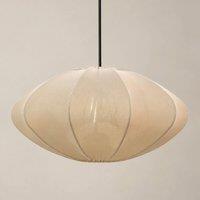 CGC Lighting Jolie 50cm Ivory Stretch Smooth Fabric Round Globe Lampshade