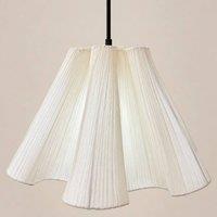 CGC Lighting Belle Flower Inspired Large 50cm Ruffled Silk Cream Lampshade