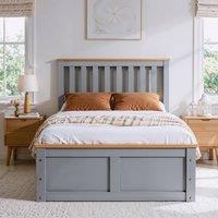 Comfy Living Ltd Wooden Ottoman Gas Lift Storage Bedframe in Grey | Size: King