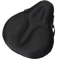 SPETLEK Extra Wide Comfy Cushioned Bike Seat Soft Padded Bicycle in Black | Size: 0-1 m