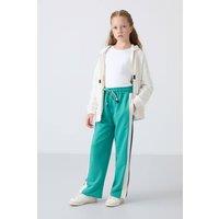Tommy Life Youth Unisex Cotton Blend Pants in Green | Size: 11-12 Years