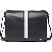 Paul Oliver Men's Messenger Bag Faux Leather Patterned One Size - Messenger Bag in Black
