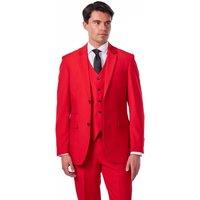 XPOSED Men's JROSS Formal Suit Jacket & Waistcoat Set in Red | Size: 36R