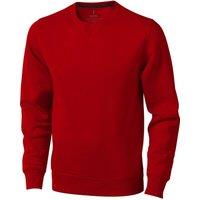 Elevate Men's Surrey Crew Neck Sweater in Red | Size: Small