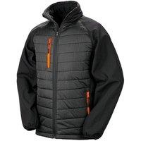 Result Men's Black Compass Padded Soft Shell Jacket | Size: XS