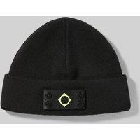Mastrum Men's Badge Beanie Hat Black