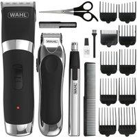 Wahl Men's Cordless Hair Clipper Grooming Kit Gift Set in Black
