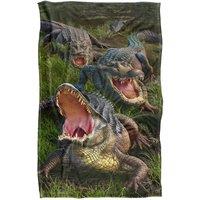 JQ Licensing - Jlo Alligators Silky Touch Super Soft Throw Blanket | Size: Large