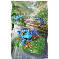 JQ Licensing - Jlo Jungle Frogs Silky Touch Super Soft Throw Blanket | Size: Large