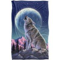 JQ Licensing - Jlo Howling Wolf Moon Silky Touch Super Soft Throw Blanket | Size: Large