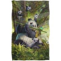 JQ Licensing - Jlo Panda Family Flute Silky Touch Super Soft Throw Blanket | Size: Large