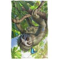 JQ Licensing - Jlo Sloth Family Butterlies Silky Touch Super Soft Throw Blanket | Size: Large