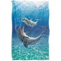 JQ Licensing - Royce Mcclure Dolphin Bubbles Silky Touch Super Soft Throw Blanket | Size: Large