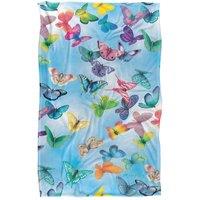 JQ Licensing - Royce Mcclure Butterfly Sky Pattern Silky Touch Super Soft Throw Bl | Size: Large