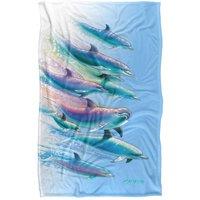 JQ Licensing - Royce Mcclure Dolphin Flow Silky Touch Super Soft Throw Blanket | Size: Large