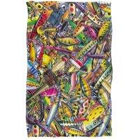 JQ Licensing Fishing Lures Silky Touch Super Soft Throw Blanket | Size: Large