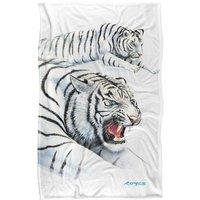JQ Licensing - Royce Mcclure White Tigers Silky Touch Super Soft Throw Blanket | Size: Large