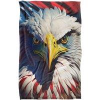 JQ Licensing - James Piazza Red, White & Blue Eagle Silky Touch Super Soft Throw | Size: Large