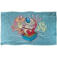 Ren & Stimpy Oh Joy Silky Touch Super Soft Throw Blanket | Size: Large