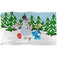 Blues Clues Blue Snowman Winter Landscape Silky Touch Super Soft Throw | Size: Large