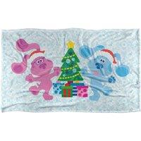 Blues Clues Blue Magenta Christmas Silky Touch Super Soft Throw Blanke | Size: Large