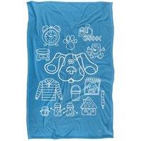 Blues Clues Blue'S Clues Icon Collage Silky Touch Super Soft Throw Bla | Size: Large