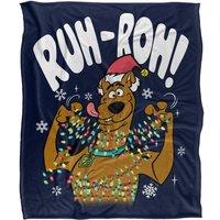 Scooby-Doo! Scooby Doo Christmas Lights Ruh Roh! Silky Touch Super Soft Throw Blan | Size: Large