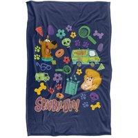 Scooby-Doo! Scoobydoo Flower Icons Silky Touch Super Soft Throw Blanket | Size: Large