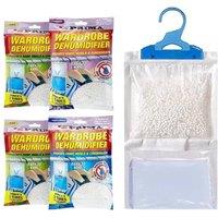 BARGAINS-GALORE Pack Of 4 Scented Portable Hanging Dehumidifier Helps Stop Damp Mould in Clear