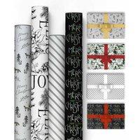 Kraft & Co 4 pack 69cm x 8M Gift Wrapping Paper, for Gift Arts & Crafts (Grace)