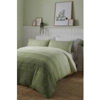 Fusion 'Fairhaven' Easy Care Duvet Cover Set in Green | Size: Super King