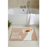 Mooky Mats Silly Goose Bath Mat in Beige