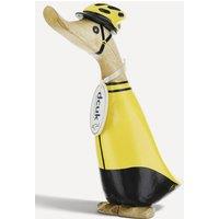 DCUK Natural Wooden Cyclist Duckling Ornament
